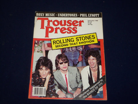 1980 SEPTEMBER TROUSER PRESS MAGAZINE - ROLLING STONES COVER - SP 9607