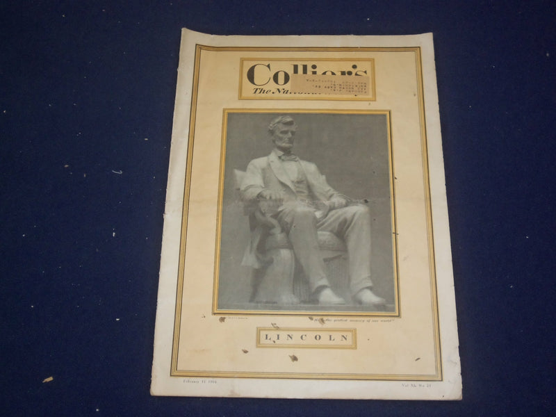 1908 FEBRUARY 15 COLLIER'S MAGAZINE - ABRAHAM LINCOLN BY T. ROOSEVELT - ST 6781