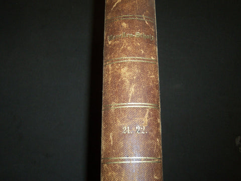 LATE 1800'S NOVELLEN SCHATZ GERMAN BOUND VOLUME 21/22 - KD 3396A