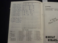 1984 PHIL. PHILLIES SPRING TRAINING SCORECARD & STUBS - MATTHEWS SIGNED - J 5865
