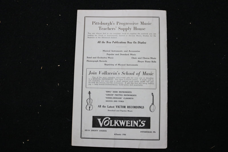 1938 MAY 6 THE ART SOCIETY OF PITTSBURGH PROGRAM - K 2465