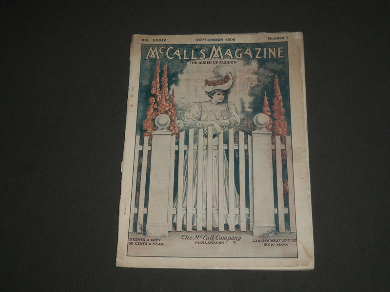 1906 SEPTEMBER MCCALL'S MAGAZINE - GREAT FASHION ILLUSTRATIONS & ADS - ST 5372