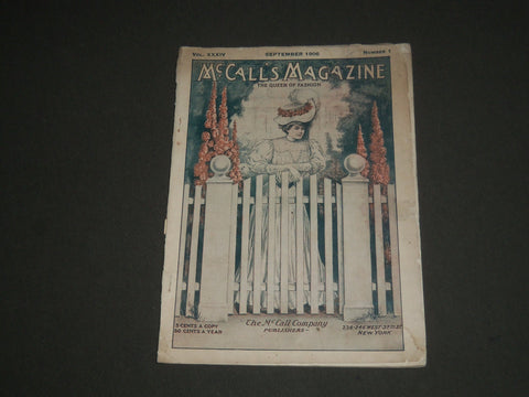 1906 SEPTEMBER MCCALL'S MAGAZINE - GREAT FASHION ILLUSTRATIONS & ADS - ST 5372