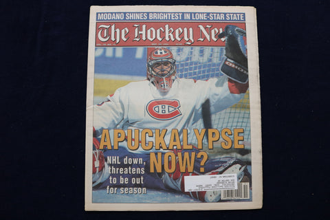 1994 DECEMBER 23 THE HOCKEY NEWS NEWSPAPER - APUCKALYPSE NOW? COVER - NP 8729