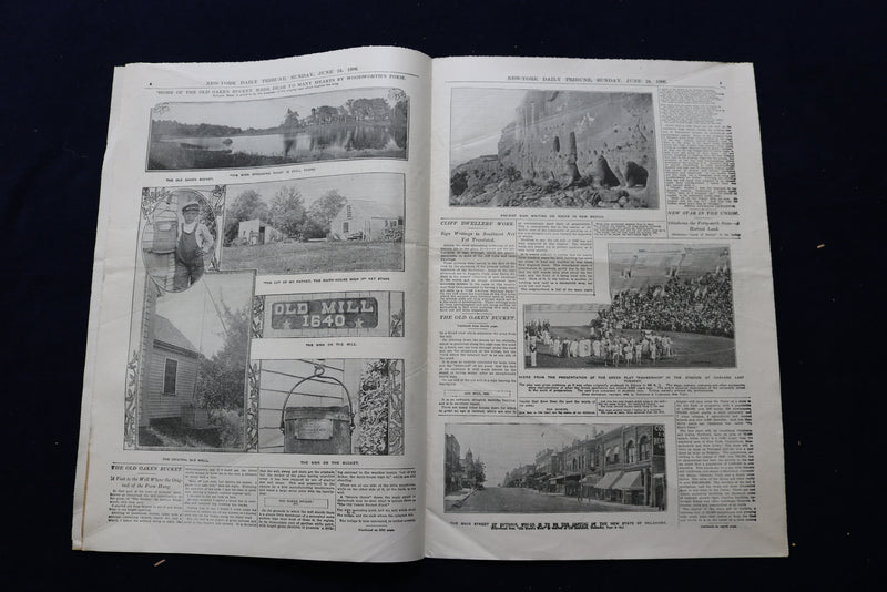 1906 JUNE 24 NEW-YORK TRIBUNE PHOTO SECTION - PEEKSKILL STATE CAMP - NP 8883