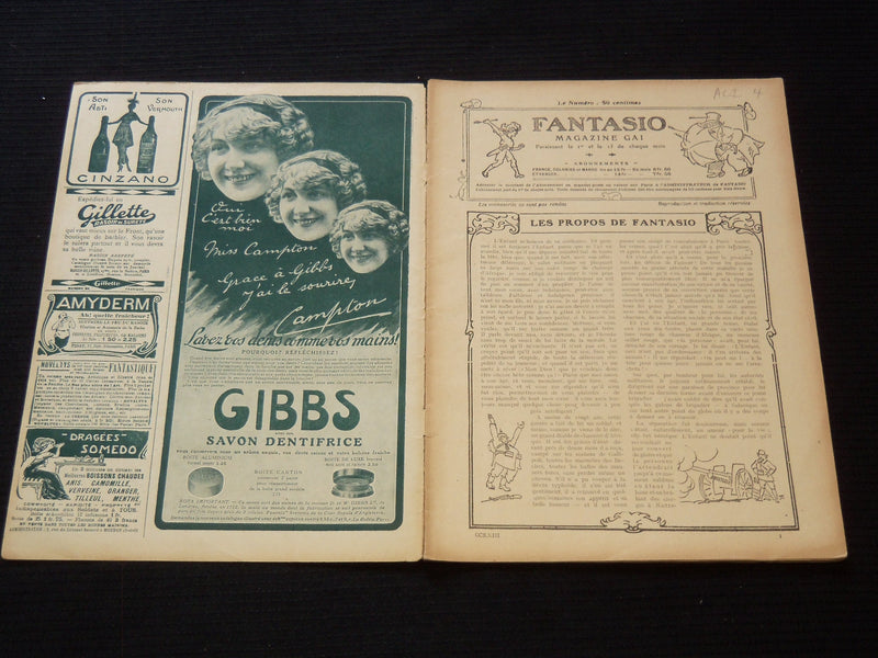 1916 MAY 1 FANTASIO FRENCH MAGAZINE - NICE ILLUSTRATIONS - SP 3253U