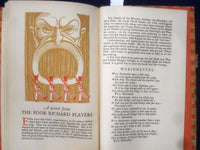 1928 THE POOR RICHARD CLUB BANQUET HARDCOVER BOOK - #177 OF 1450 - KD 8848