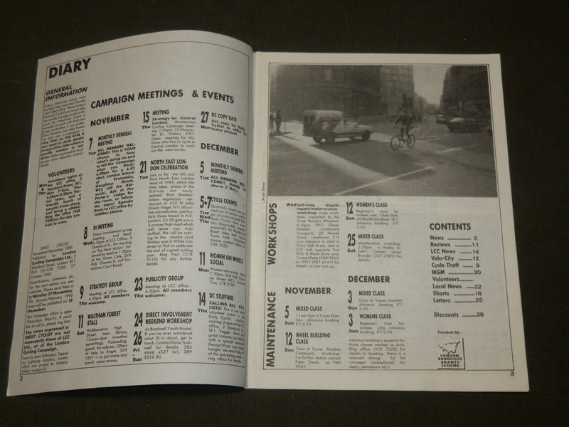 1985-1989 DAILY CYCLIST MAGAZINE LOT OF 3 ISSUES - PUBLISHED IN THE UK- O 3258