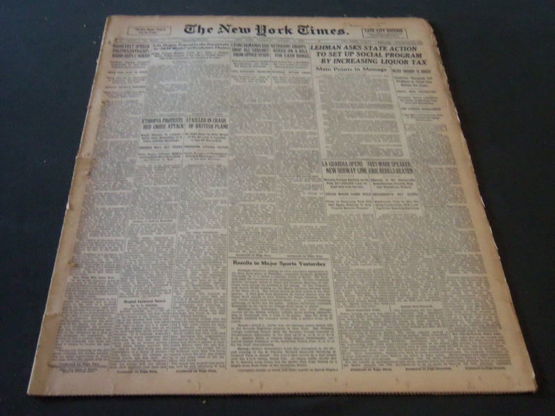 1936 JANUARY 2 NEW YORK TIMES - LIFE ORIGIN TRACED TO THE INANIMATE - NT 6709