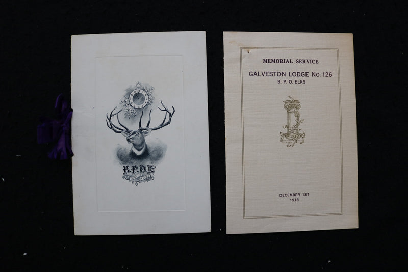 1903-1928 B.P.O. OF ELKS MEMORIAL PROGRAMS - LOT OF 17 - K 3052