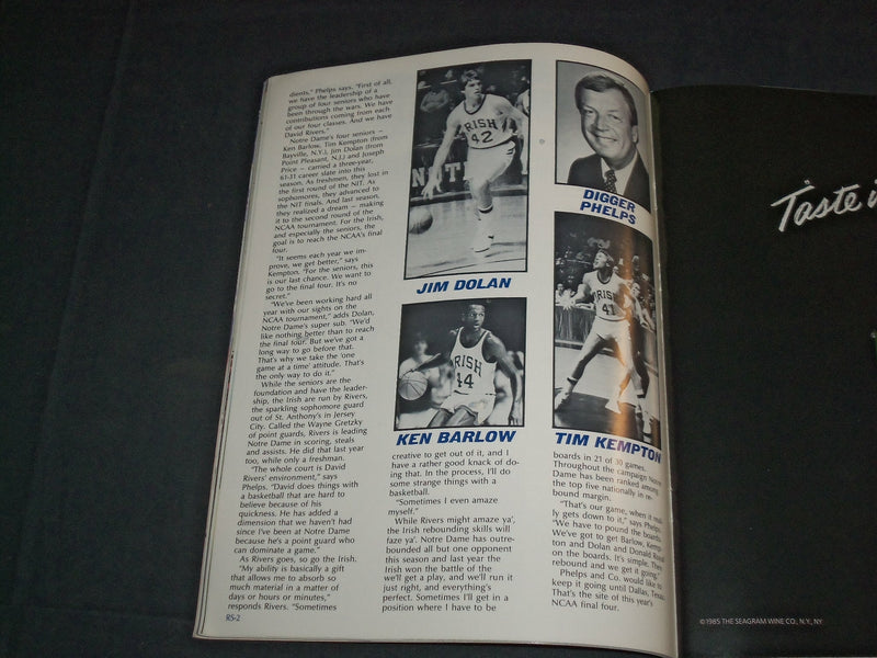 1986 FEB 19 LA SALLE UNIV VS ARMY-UNIV OF NOTRE DAME VS MANHATTAN COLLEGE-J 3876