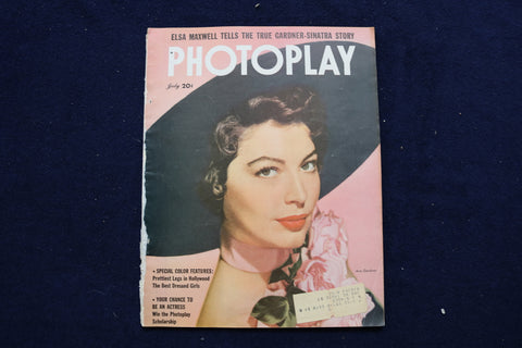 1951 JULY PHOTOPLAY MAGAZINE - AVA GARDNER COVER - E 17547
