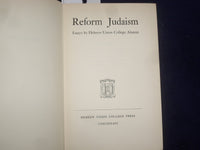 1949 REFORM JUDAISM HARDCOVER BOOK - HEBREW UNION COLLEGE ALUMNI ESSAYS- KD 8941