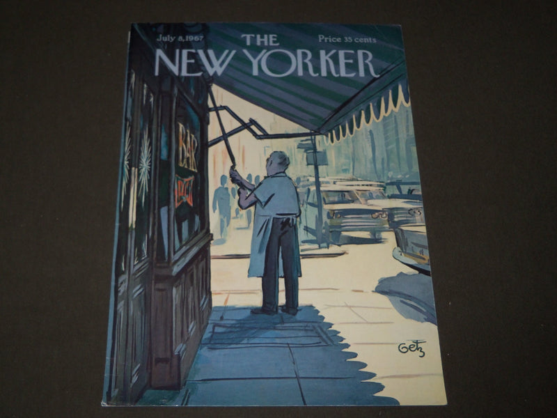 1967 JULY 8 NEW YORKER MAGAZINE FRONT COVER ONLY - GREAT ART FOR FRAMING