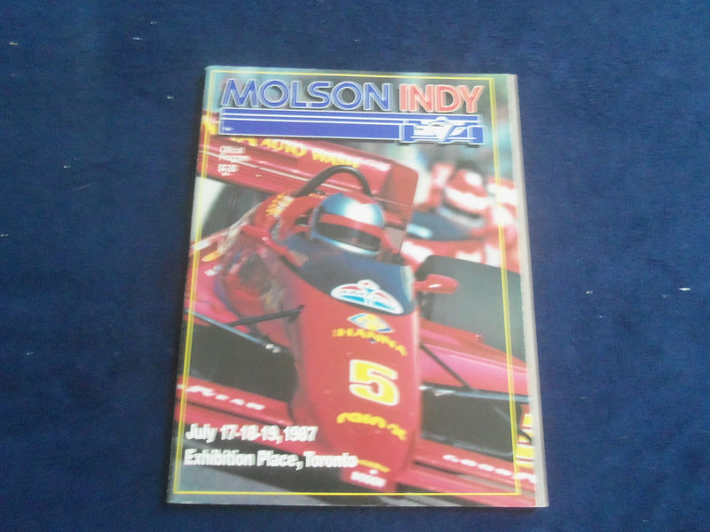 1987 JULY 17-19 MOLSON DIAMOND INDY RACING PROGRAM - SP 3804K