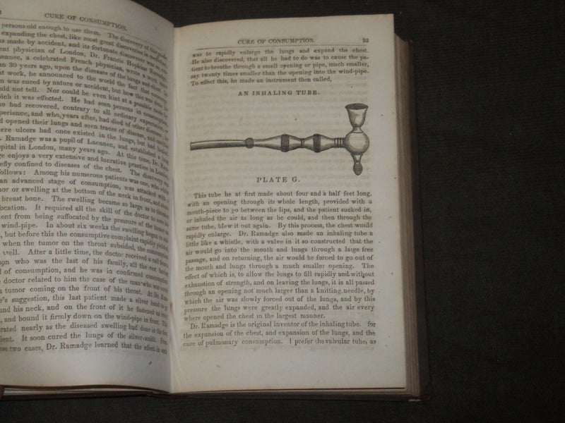 1848 SIX LECTURES ON USES OF THE LUNGS BOOK BY SAMUEL SHELDON FITCH - KD 5159