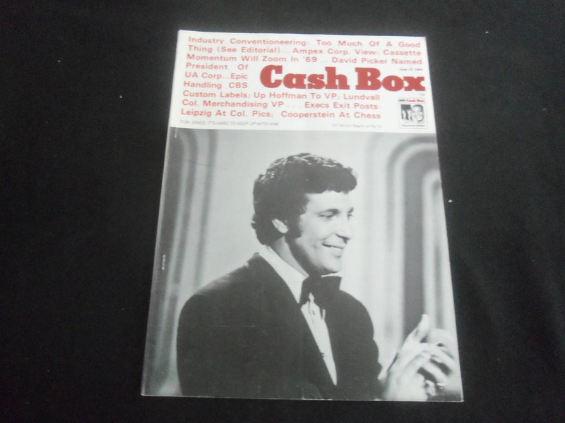1969 JUNE 14 CASH BOX MAGAZINE - TOM JONES COVER - SP 9338F