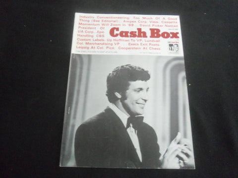 1969 JUNE 14 CASH BOX MAGAZINE - TOM JONES COVER - SP 9338F