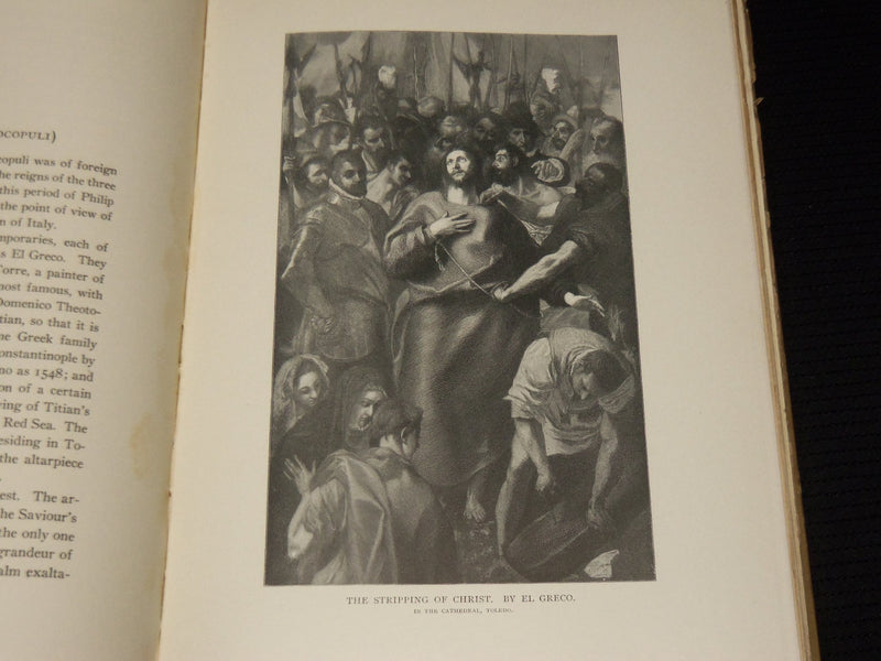 1907 OLD SPANISH MASTERS BOOK BY CAFFIN - ENGRAVED BY TIMOTHY COLE - KD 6132B