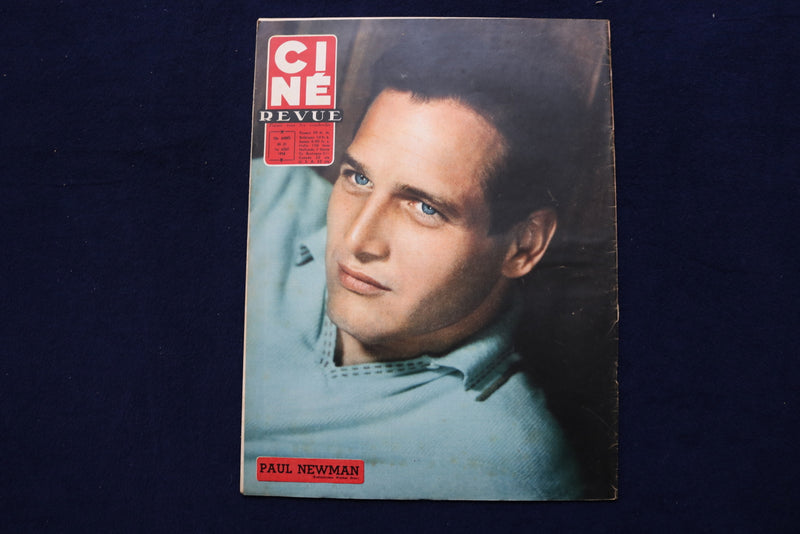 1958 AUGUST 1 CINE REVUE MAGAZINE - LINDA CRISTAL-PAUL NEWMAN COVER - E 22021
