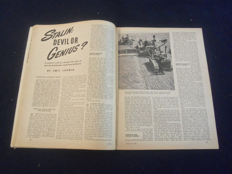 1942 FEBRUARY 14 LIBERTY MAGAZINE - MISS AMERICA 1942 - B 4197D