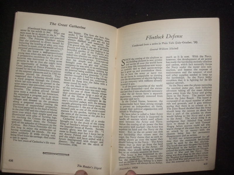 1928 NOVEMBER THE READER'S DIGEST SOFTCOVER BOOK - NUMBER 79 - J 9921