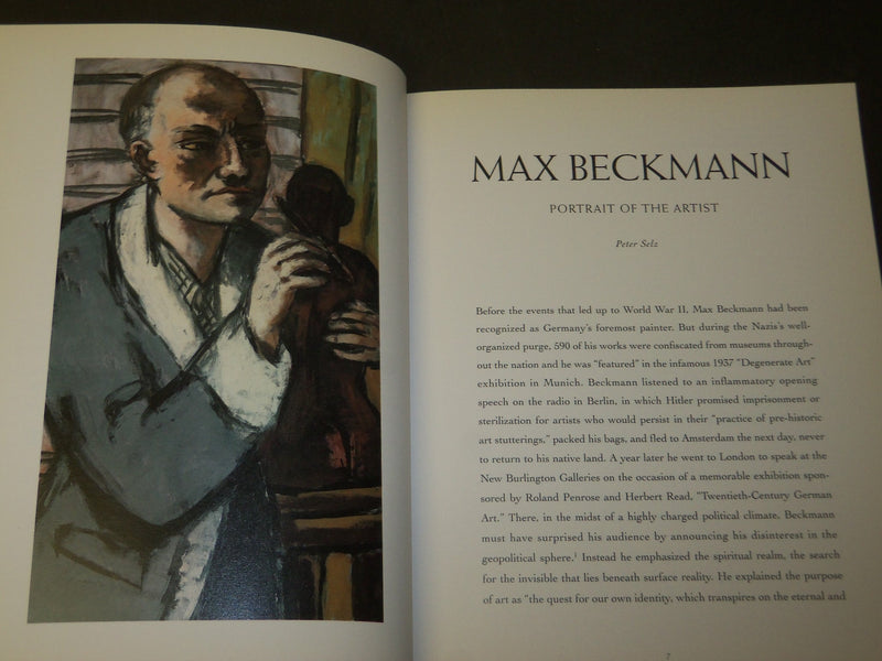 1992 MAX BECKMANN THE SELF-PORTRAITS BOOK BY PETER SELZ - NICE PRINTS - D 397