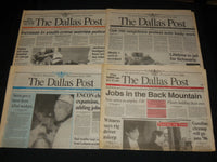 1993-1999 THE DALLAS POST NEWSPAPERS LOT OF 17 - PENNSYLVANIA - NP 4250G