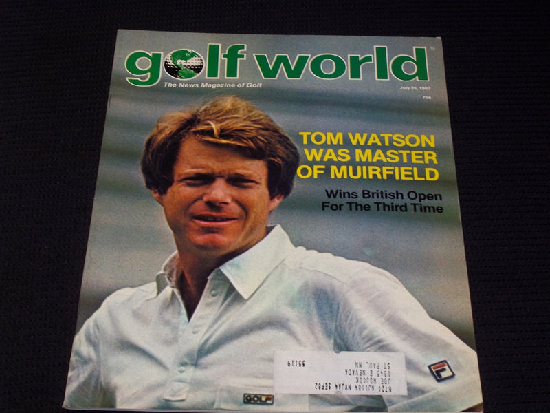 1980 JULY 25 GOLF WORLD MAGAZINE - TOM WATSON FRONT COVER - E 7002