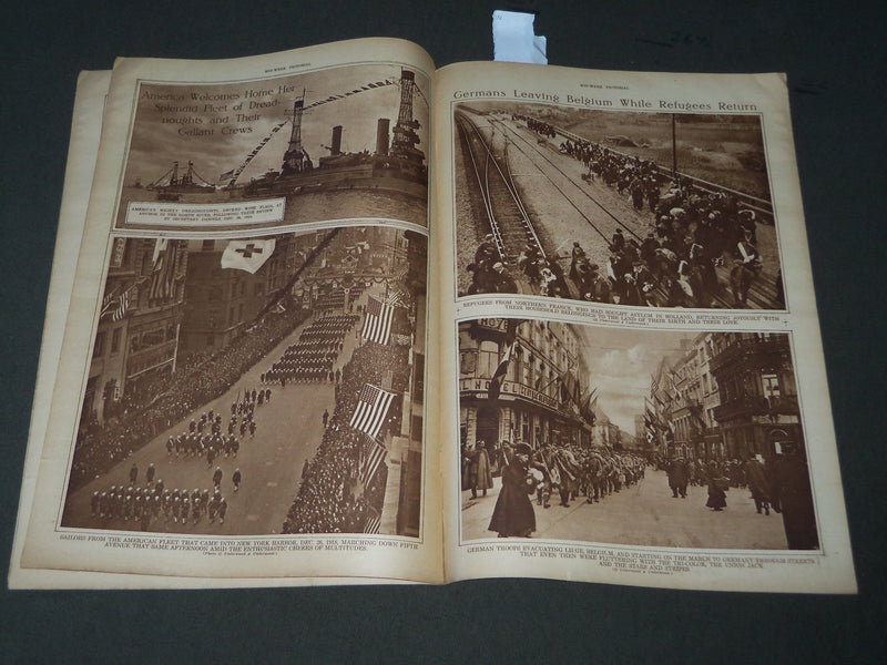 1919 JAN 2 MID-WEEK PICTORIAL MAGAZINE SECTION - BATTLESHIP NEW MEXICO - J 3261