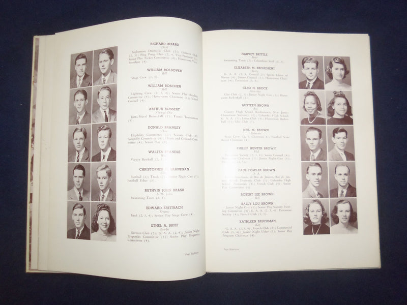 1940 THER MIRROR COLUMBIA HIGH SCHOOL YEARBOOK -S. ORANGE/MAPLEWOOD, NJ- YB 3066