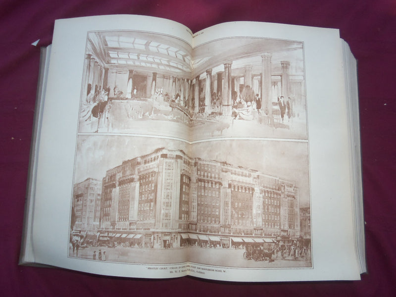 1929 JAN-DEC THE BUILDER U. K. MAGAZINE BOUND VOLUMES - 2 VOLS - FOLD OUTS- C 63