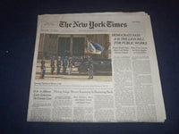 2021 NOVEMBER 6 NEW YORK TIMES -DEMOCRATS PASS $1 TRILLION BILL FOR PUBLIC WORKS