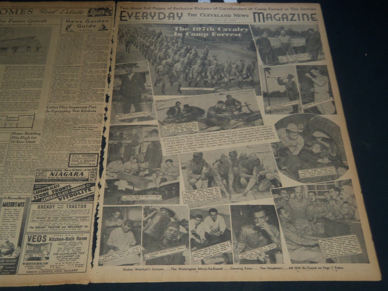 1941 JULY 4 CLEVELAND NEWS NEWSPAPER - DEFENSE JOBS POUR A BILLION CITY- NT 7455