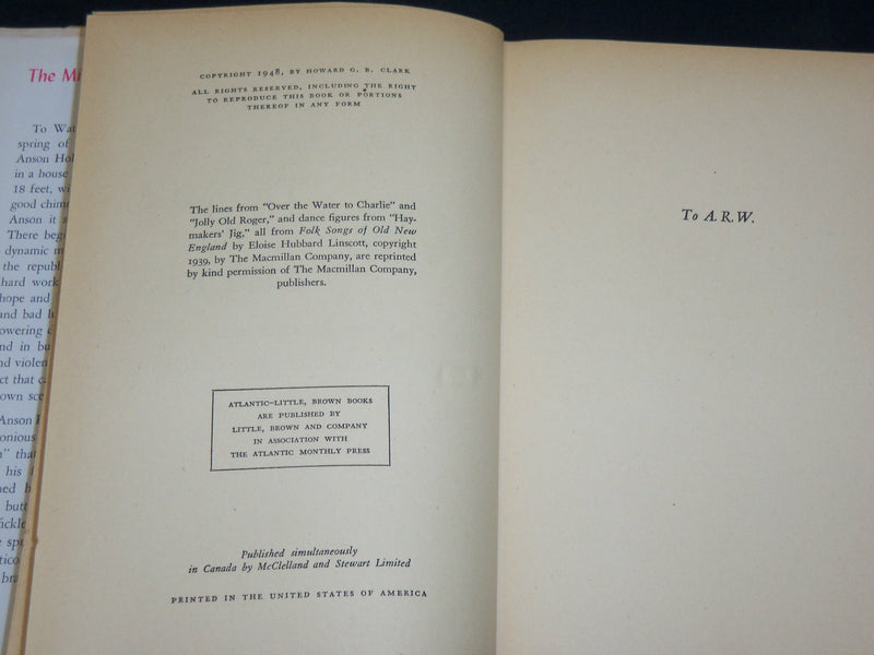 1948 THE MILL ON MAD RIVER HARDCOVER BOOK BY HOWARD CLARK - KD 6046