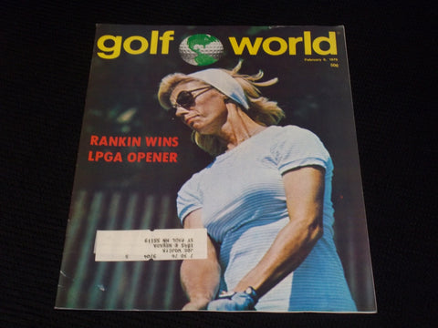 1976 FEBRUARY 6 GOLF WORLD MAGAZINE - JUDY RANKIN FRONT COVER - E 6763