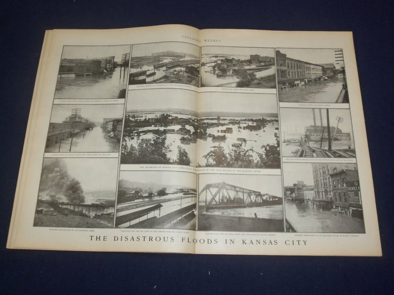 1903 JUNE 20 COLLIER'S MAGAZINE - NICE ILLUSTRATED WOMAN ON BOAT COVER - ST 6672