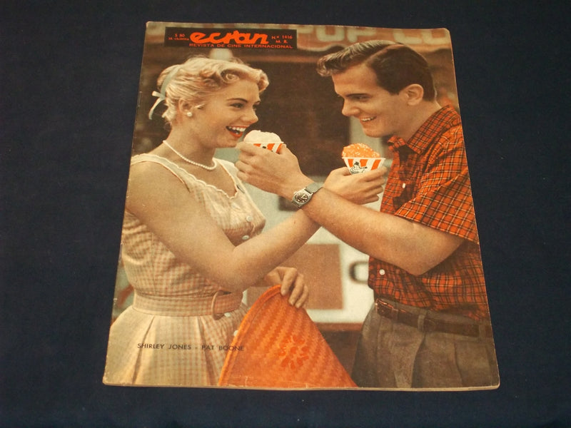 1958 MARCH 18 ECRAN SPANISH MAGAZINE - SHIRLEY JONES & PAT BOONE COVER - E 26052