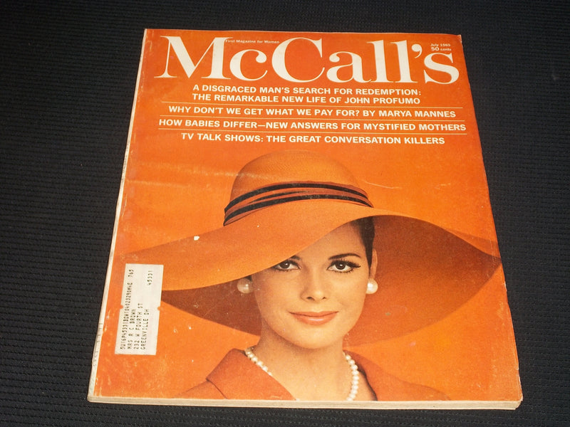 1965 JULY MCCALL'S MAGAZINE - NICE COLOR COVERS & ADS - E 1127