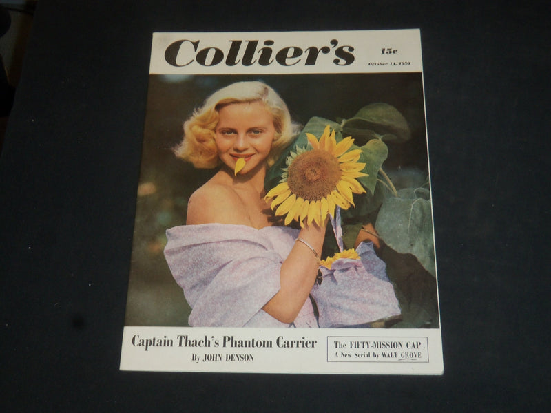 1950 OCTOBER 14 COLLIER'S MAGAZINE - CAPTAIN THACH'S PHANTOM CARRIER - SP 8361