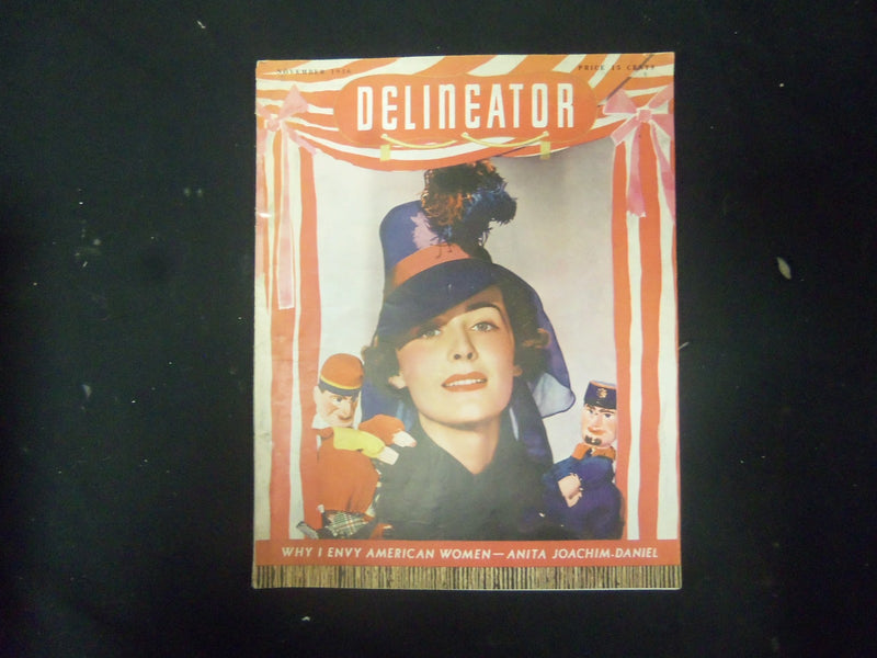 1936 NOVEMBER DELINEATOR MAGAZINE - GREAT COVER, STORIES AND ADS - ST 3799