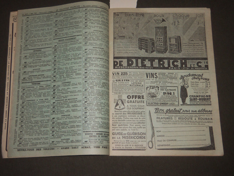 1937 SEPTEMBER-DECEMBER LE CHASSEUR FRANCAIS MAGAZINE - FRENCH - J 2526