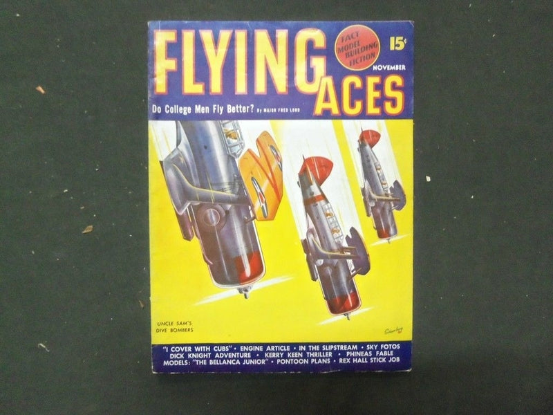 1940 NOVEMBER FLYING ACES MAGAZINE - UNCLE SAM'S DIVE BOMBERS - II 4647