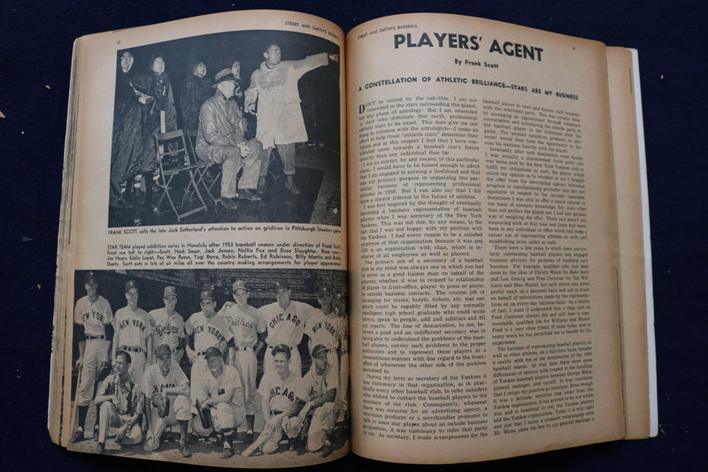 1958 STREET & SMITH BASEBALL MAGAZINE - BOB BUHL & LEW BURDETTE COVER - E 11868