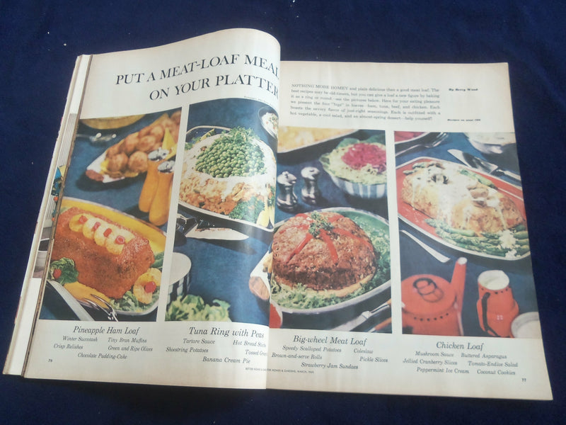 1960 MARCH BETTER HOMES AND GARDENS MAGAZINE -NICE COVER, PHOTOS & ADS- ST 4628L