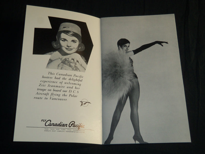 1964 ZIZI JEANMAIRE PROGRAM LOT OF 2 - MICHEL MENTION - J 5135