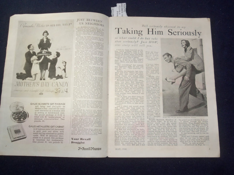 1938 MAY THE REXALL MAGAZINE - J 9348