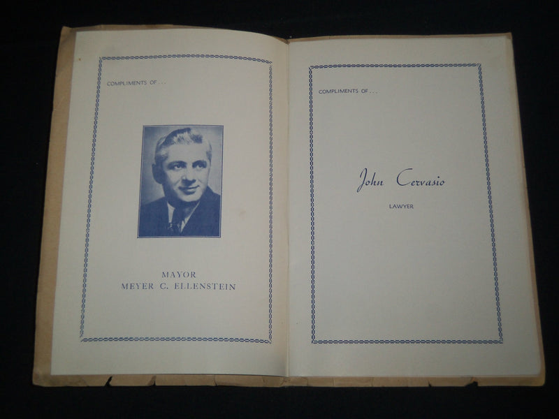 1940 APRIL 10 FIFTH WARD REPUBLICAN DINNER-DANCE PROGRAM - NEWARK NJ - J 4143