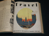 1940 NOV-1941 OCT TRAVEL MAGAZINE BOUND VOLUME - GREAT COVERS - KD 5990