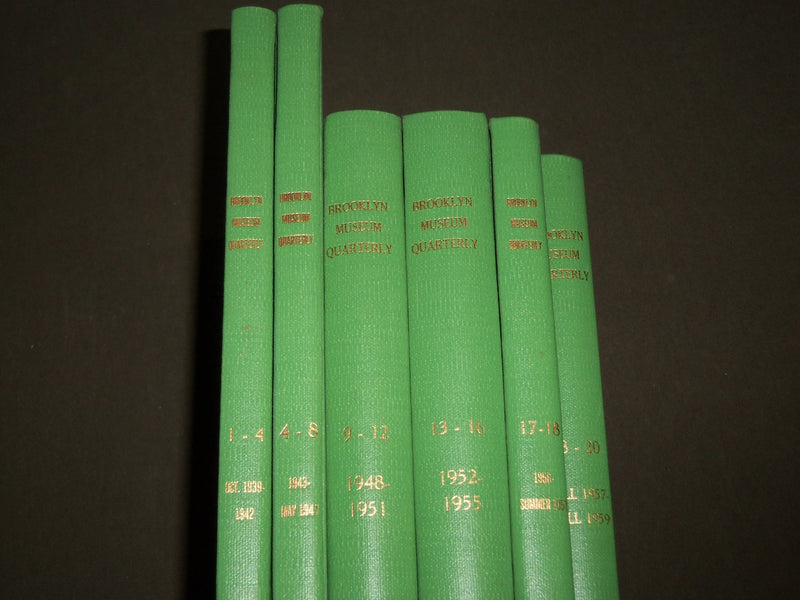 1939-1959 BROOKLYN MUSEUM BULLETIN BOUND VOLUMES LOT OF 6 - KD 5Q
